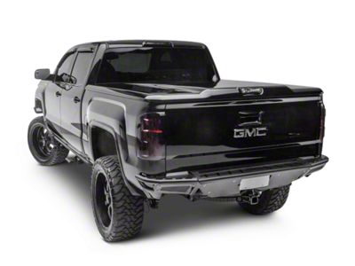 N-Fab R.B.S. Pre-Runner Rear Bumper with Skid Plate; Gloss Black (14-18 Sierra 1500)