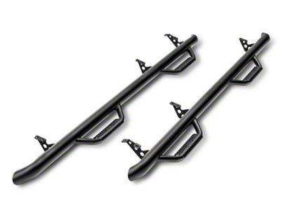 N-Fab Wheel 2 Wheel Bed Access Nerf Side Step Bars; Textured Black (15-25 F-150 Regular Cab)