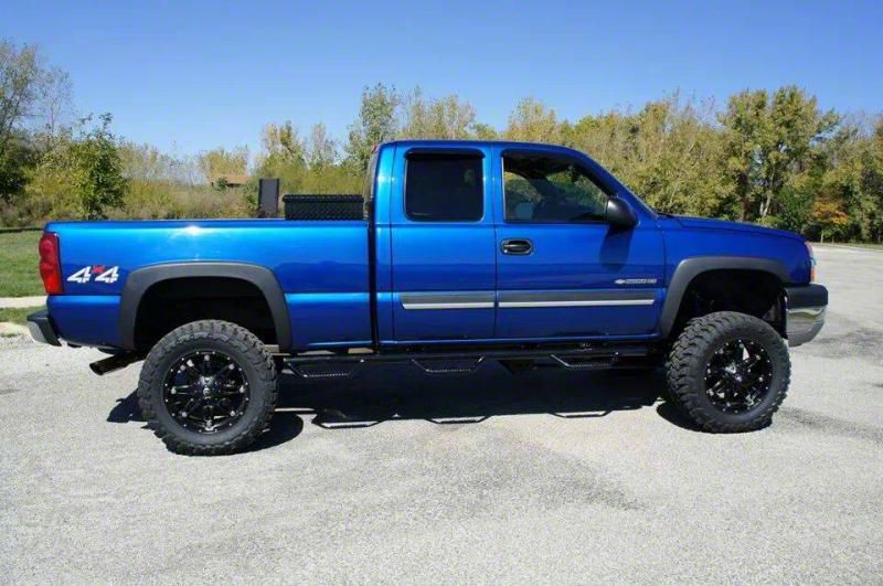 NFab Silverado Wheel 2 Wheel Bed Access Nerf Side Step Bars Textured