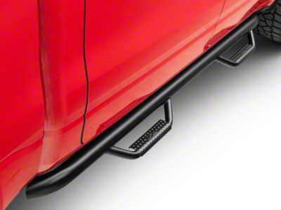 N-Fab Wheel 2 Wheel Nerf Side Step Bars; Textured Black (19-25 RAM 1500 Crew Cab w/ 5.7-Foot Box)