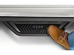N-Fab Wheel 2 Wheel Podium Nerf Side Step Bars; Textured Black (14-18 Silverado 1500 Double Cab)