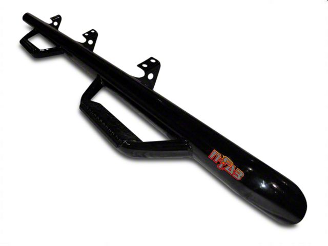 N-Fab Wheel 2 Wheel Bed Access Nerf Side Step Bars; Textured Black (02-08 RAM 1500)