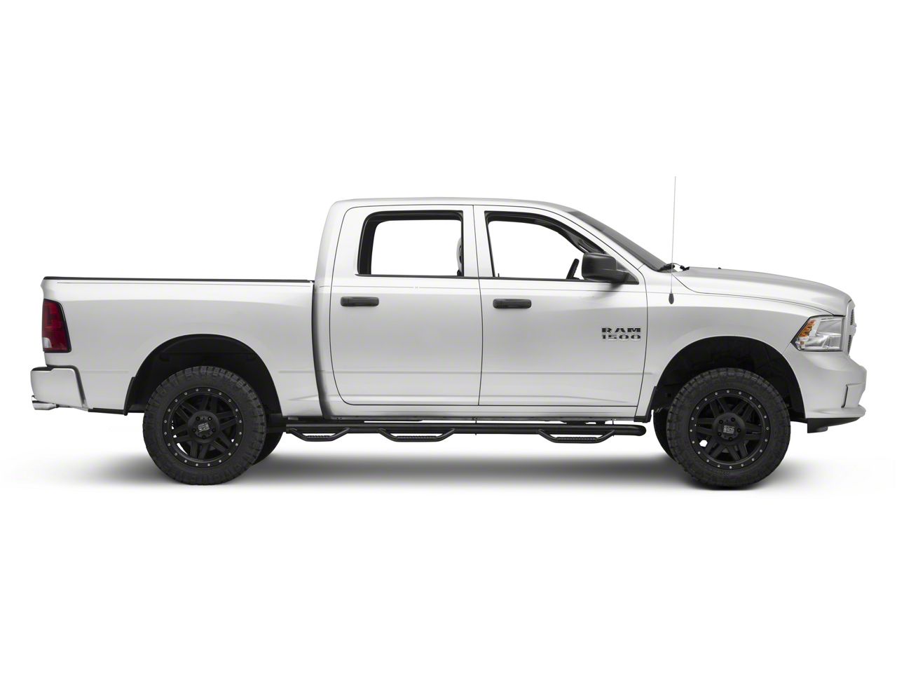 N-FAB Bed Access Nerf Step For Dodge Ram – Textured Black Truck Running Boards