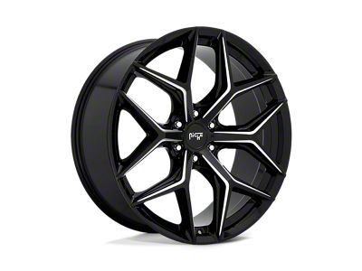 Niche Vice SUV Gloss Black Milled 6-Lug Wheel; 24x10; 30mm Offset (04-08 F-150)