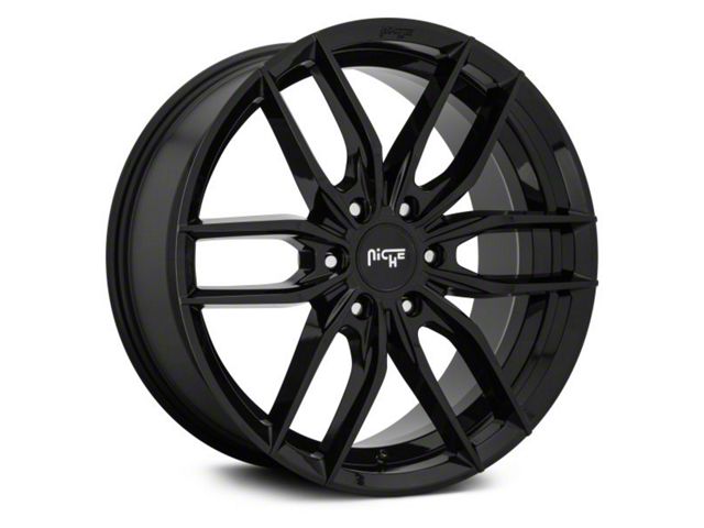 Niche Vosso Gloss Black 6-Lug Wheel; 20x9; 20mm Offset (07-14 Tahoe)