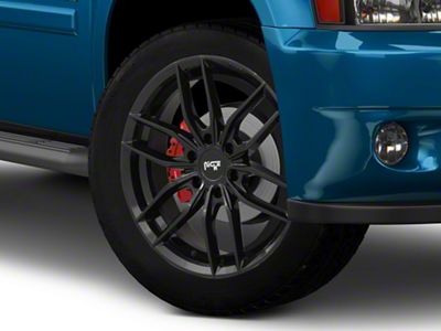 Niche Vosso Gloss Black 6-Lug Wheel; 24x9.5; 30mm Offset (14-18 Sierra 1500)