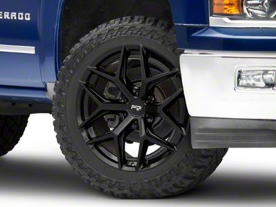Niche Vice SUV Gloss Black 6-Lug Wheel; 22x9.5; 30mm Offset (14-18 Silverado 1500)