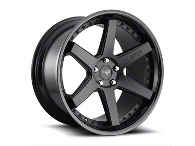 Niche Altair Gloss Black with Matte Black Lip 6-Lug Wheel; 22x10; 30mm Offset (15-20 F-150)