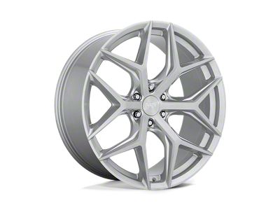 Niche Vice SUV Gloss Silver Brushed 6-Lug Wheel; 24x10; 30mm Offset (15-20 F-150)