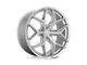 Niche Vice SUV Gloss Silver Brushed 6-Lug Wheel; 24x10; 30mm Offset (15-20 F-150)