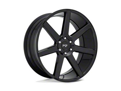 Niche Future Gloss Black 6-Lug Wheel; 24x10; 20mm Offset (15-20 Yukon)