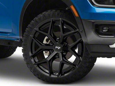 Niche Vice SUV Gloss Black 6-Lug Wheel; 22x9.5; 30mm Offset (24-25 Ranger)