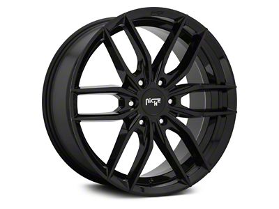 Niche Vosso Gloss Black 6-Lug Wheel; 20x9; 20mm Offset (23-25 Canyon)
