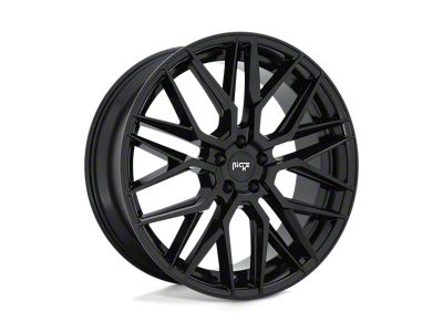 Niche Gamma Gloss Black 5-Lug Wheel; 18x8; 40mm Offset (87-90 Dakota)