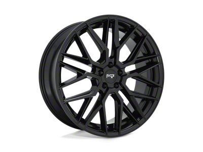 Niche Gamma Gloss Black 5-Lug Wheel; 22x9; 38mm Offset (87-90 Dakota)