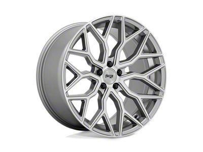 Niche Mazzanti Anthracite Brushed Tint Clear 5-Lug Wheel; 20x10.5; 40mm Offset (87-90 Dakota)