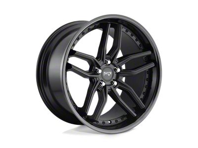 Niche Methos Gloss Black with Matte Black 5-Lug Wheel; 19x9.5; 35mm Offset (87-90 Dakota)