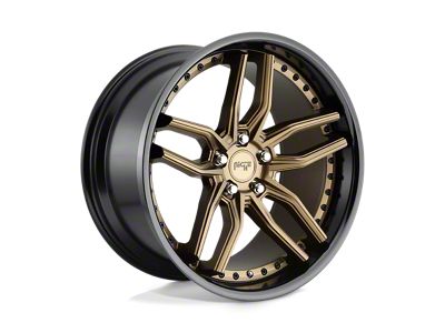 Niche Methos Matte Bronze with Black Bead Ring 5-Lug Wheel; 19x8.5; 35mm Offset (87-90 Dakota)