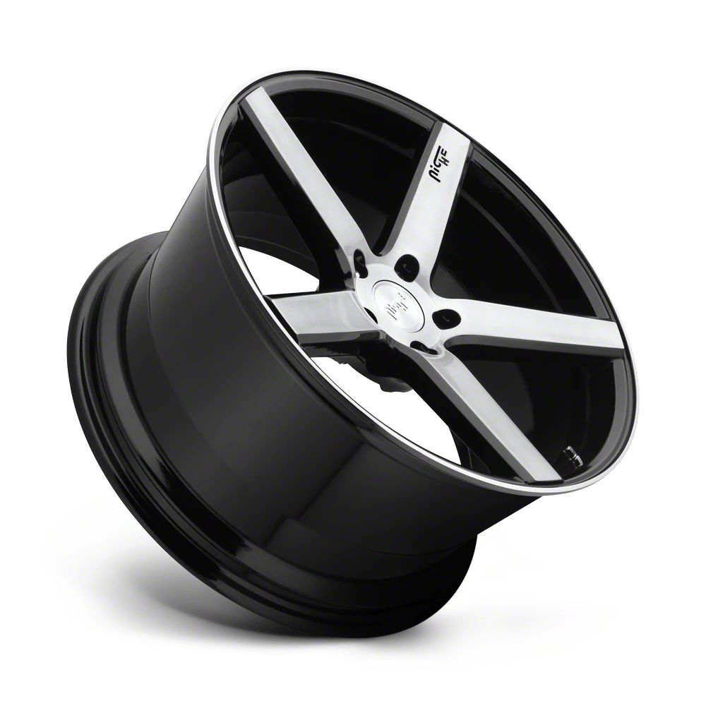 Niche Dakota Milan Gloss Black Brushed 5-Lug Wheel; 18x8; 40mm