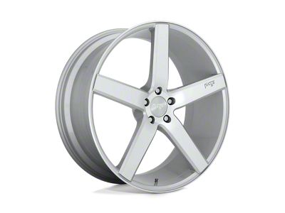 Niche Milan Gloss Silver Machined 5-Lug Wheel; 18x8; 40mm Offset (87-90 Dakota)