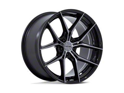 Niche Prodigy 5 Gloss Black with Dark Tinted Clear 5-Lug Wheel; 19x9.5; 40mm Offset (87-90 Dakota)