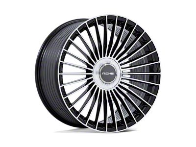 Niche Serene Gloss Black with Machined Face 5-Lug Wheel; 20x10.5; 40mm Offset (87-90 Dakota)