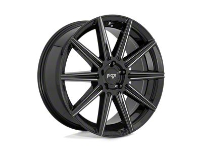 Niche Tifosi Gloss Black Milled 5-Lug Wheel; 20x10.5; 40mm Offset (87-90 Dakota)