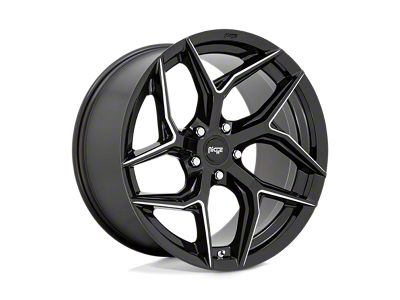 Niche Torsion Gloss Black Milled 5-Lug Wheel; 20x10.5; 40mm Offset (87-90 Dakota)