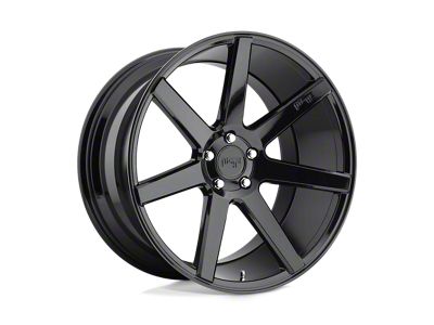 Niche Verona Gloss Black 5-Lug Wheel; 22x10; 38mm Offset (87-90 Dakota)