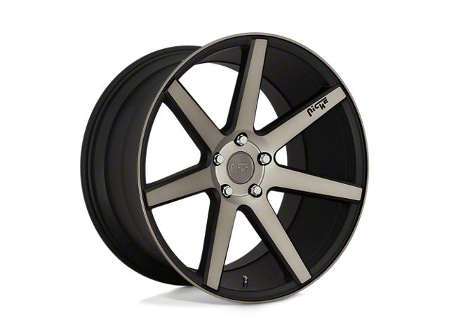 Niche Verona Matte Black Machined 5-Lug Wheel; 18x8; 40mm Offset (87-90 Dakota)