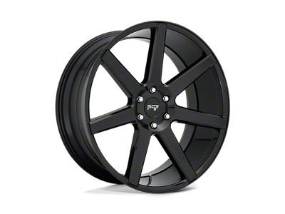 Niche Future Gloss Black 6-Lug Wheel; 24x10; 30mm Offset (21-25 F-150)