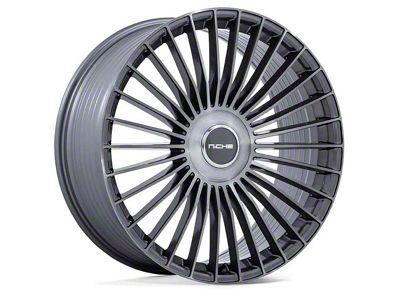 Niche Serene Gloss Titanium Brushed 6-Lug Wheel; 24x10; 30mm Offset (19-25 RAM 1500)