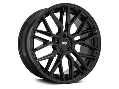 Niche Gamma Gloss Black 6-Lug Wheel; 22x9.5; 25mm Offset (19-25 Sierra 1500)