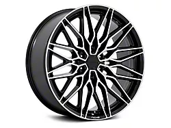 Niche Calabria 6 Gloss Black with Machined Lip 6-Lug Wheel; 22x9.5; 19mm Offset (21-24 Tahoe)