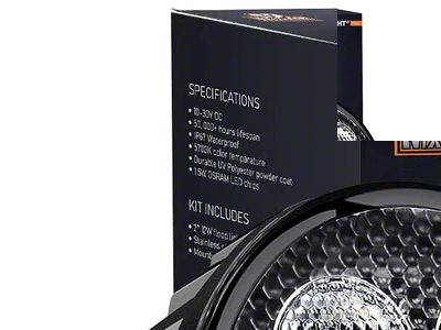 3-Inch Round LED Pod Lights; Flood Beam (Universal; Some Adaptation May Be Required)