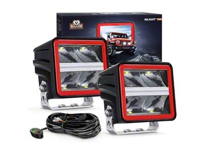 3-Inch Cube LED Pod Lights; Spot Beam (Universal; Some Adaptation May Be Required)