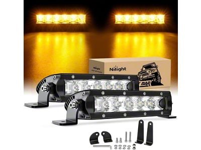 Nilight 7-Inch Single Row LED Light Bar (Universal; Some Adaptation May Be Required)
