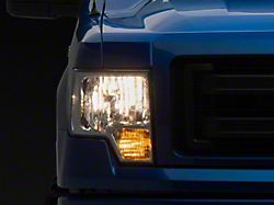 OE Style Headlights with Clear Corners; Chrome Housing; Clear Lens (09-14 F-150 w/ Factory Halogen Headlights)