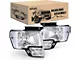 Nilight OE Style Headlights with Clear Corners; Chrome Housing; Clear Lens (09-14 F-150 w/ Factory Halogen Headlights)