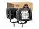 Nilight 3-Inch Cube LED Pod Lights; Spot Beam (Universal; Some Adaptation May Be Required)