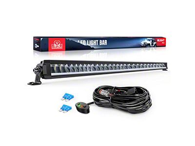 Nilight 40.30-Inch Single Row LED Light Bar with DRL; Anti-Glare Flood/Spot Combo Beam (Universal; Some Adaptation May Be Required)