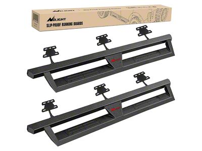 Drop Side Step Bars; Black (19-25 RAM 1500 Quad Cab)