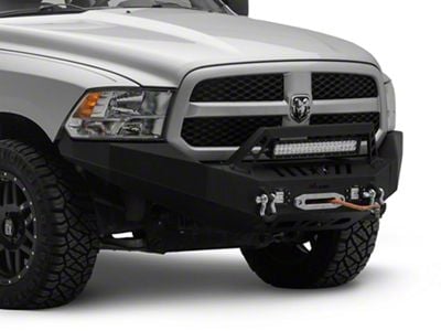 Full Width Winch Mount Front Bumper with LED Lights (13-18 RAM 1500, Excluding Rebel)