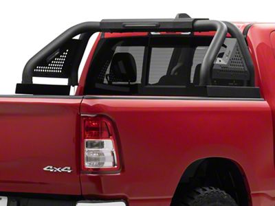 Truck Bed Chase Rack Roll Bar; Textured Black (94-26 RAM 1500 w/o RAM Box)