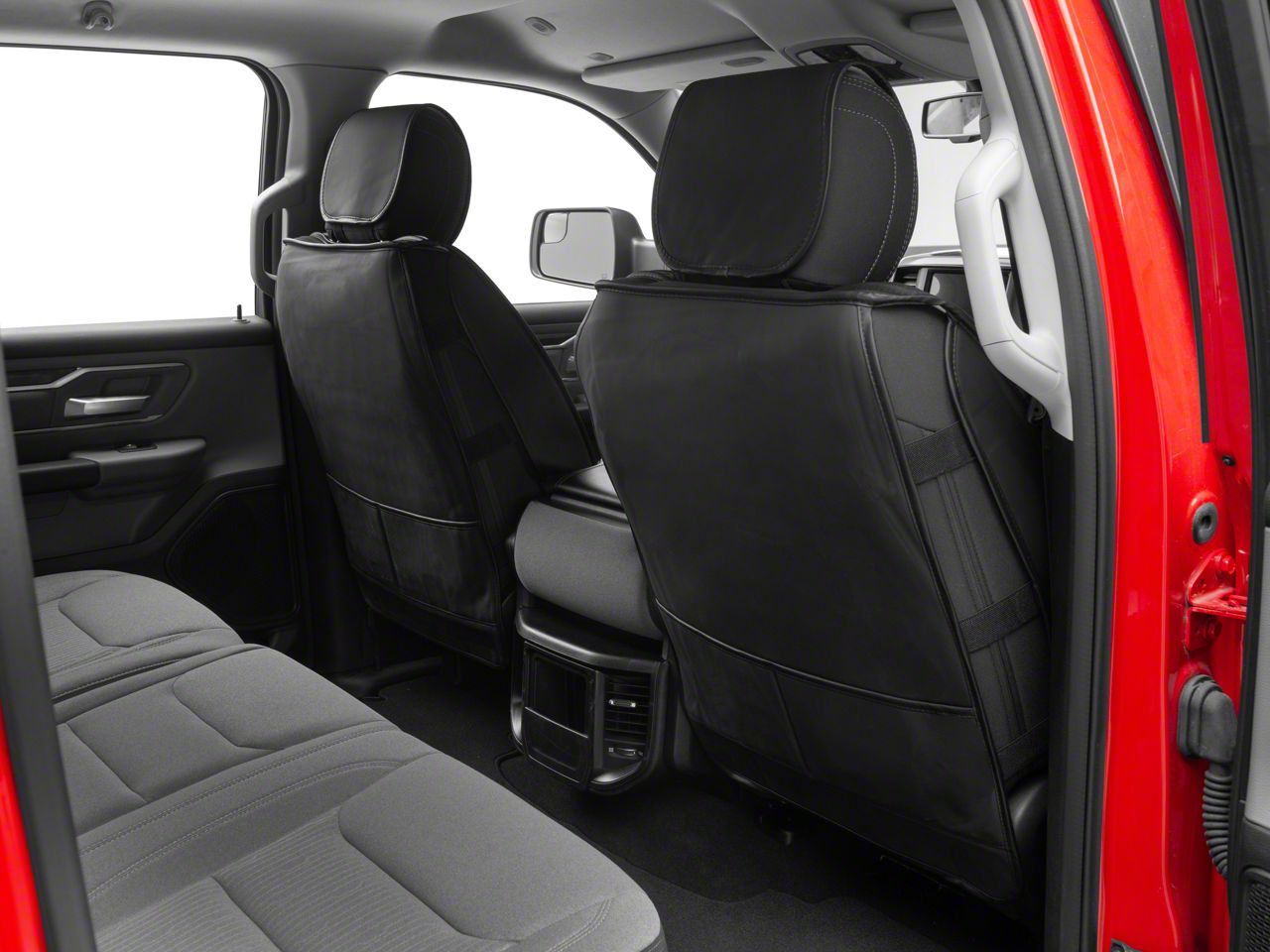 XYHGM Seat Belt Pad For Dodge RAM 1500 Leather Seat Belt Covering Pad Shoulder Strap Protection More Comfort Driving Interior Accessories 2PCS-Black - View #5