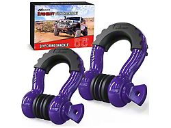 3/4-Inch D-Rings; Purple 