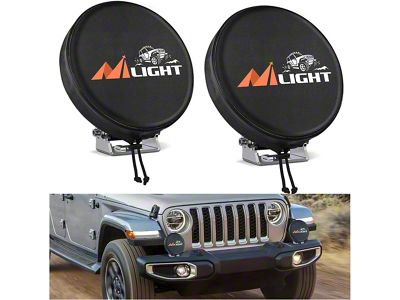 Nilight 7-Inch Round LED Driving Lights (Universal; Some Adaptation May Be Required)