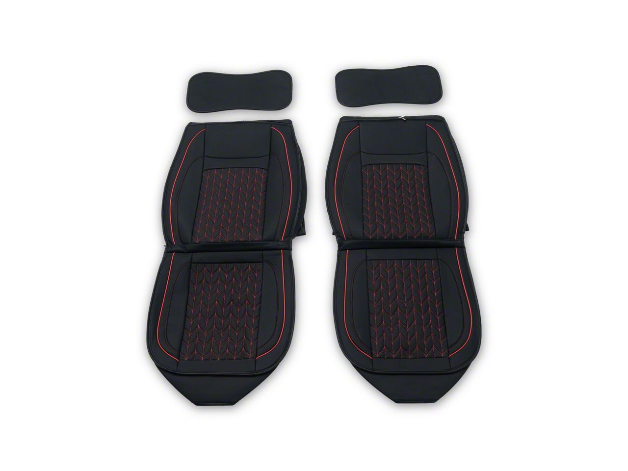 Anilemoto Black Waterproof Canvas Seat Covers For Dodge Ram 2500 (2003-2016) – 4-Piece Set