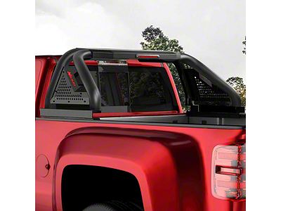 Truck Bed Chase Rack Roll Bar; Textured Black (94-24 RAM 3500 w/o RAM Box)
