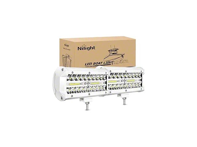 Nilight 6.50-Inch White LED Lights; Spot/Flood Combo Beam (Universal; Some Adaptation May Be Required)